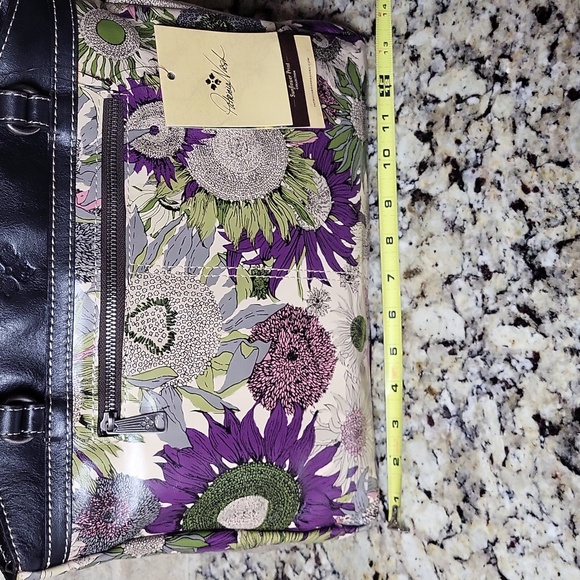 Patricia Nash Purple Sunflower Poppy Tote - Picture 3 of 13